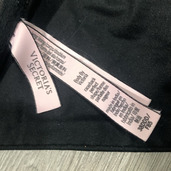 Victoria’s Secret Black Racerback Perfect Shape Front Closure Molded Cup Bra - Picture 4 of 9